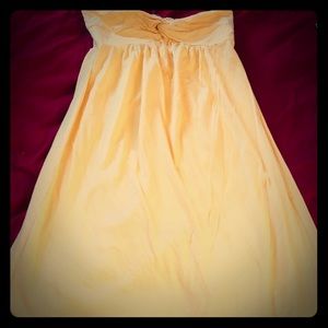Loft yellow tube dress